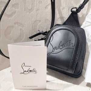 Christian Louboutin Loubifunk Mini Body Bag Black Leather NWT Authentic